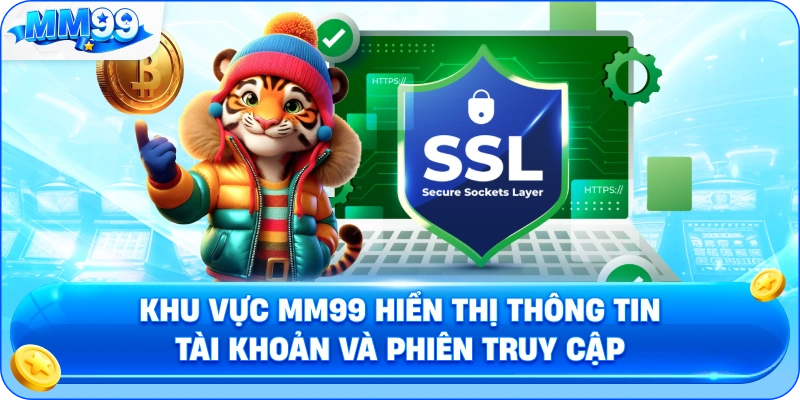 Khu Vực MM99 Hiển Thị Thông Tin Tài Khoản Và Phiên Truy Cập